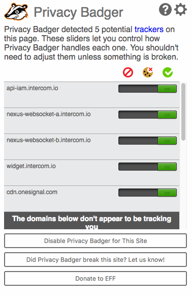 Privacy Badger gallery image
