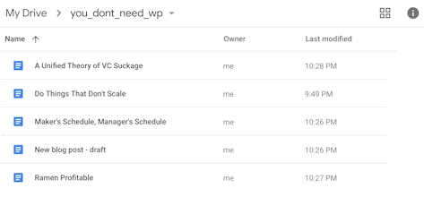 You Don't Need WordPress gallery image