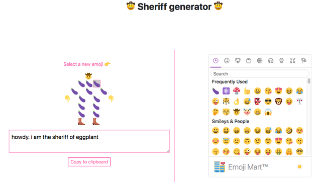 Howdy - Sheriff generator gallery image
