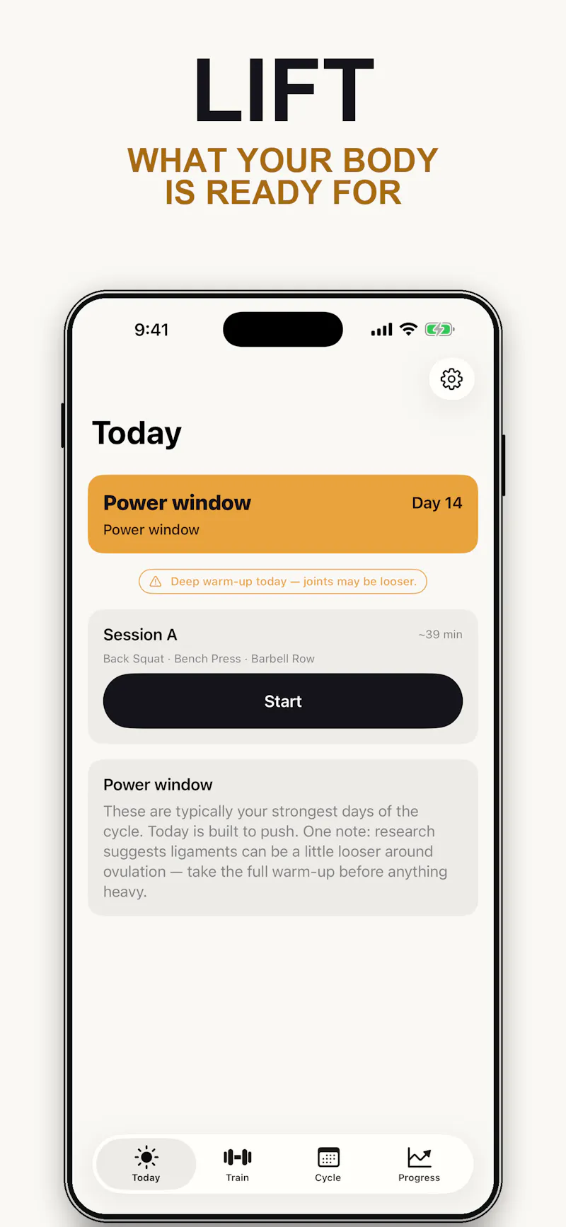 Phase: Cycle Synced Workouts screenshot 3