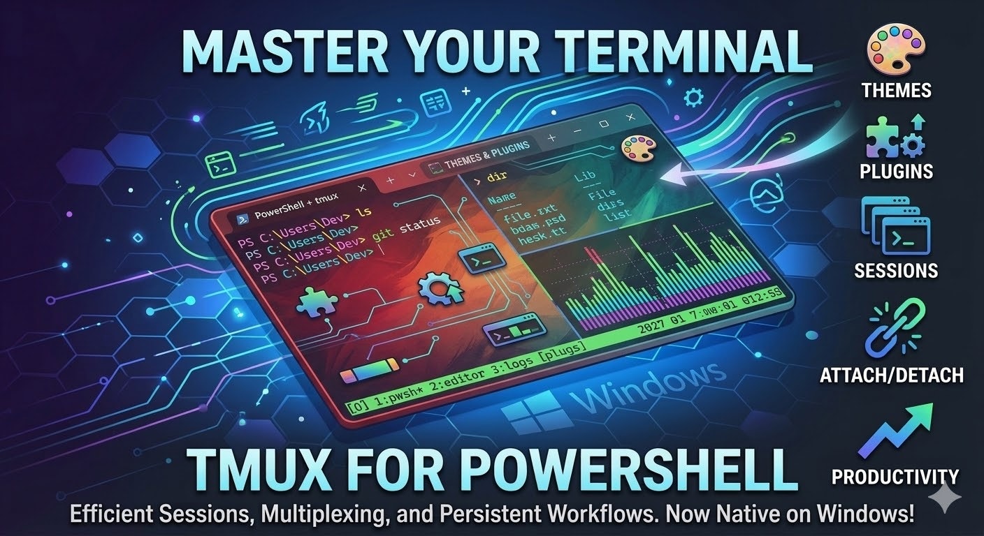Tmux for Windows Powershell - PSMUX gallery image