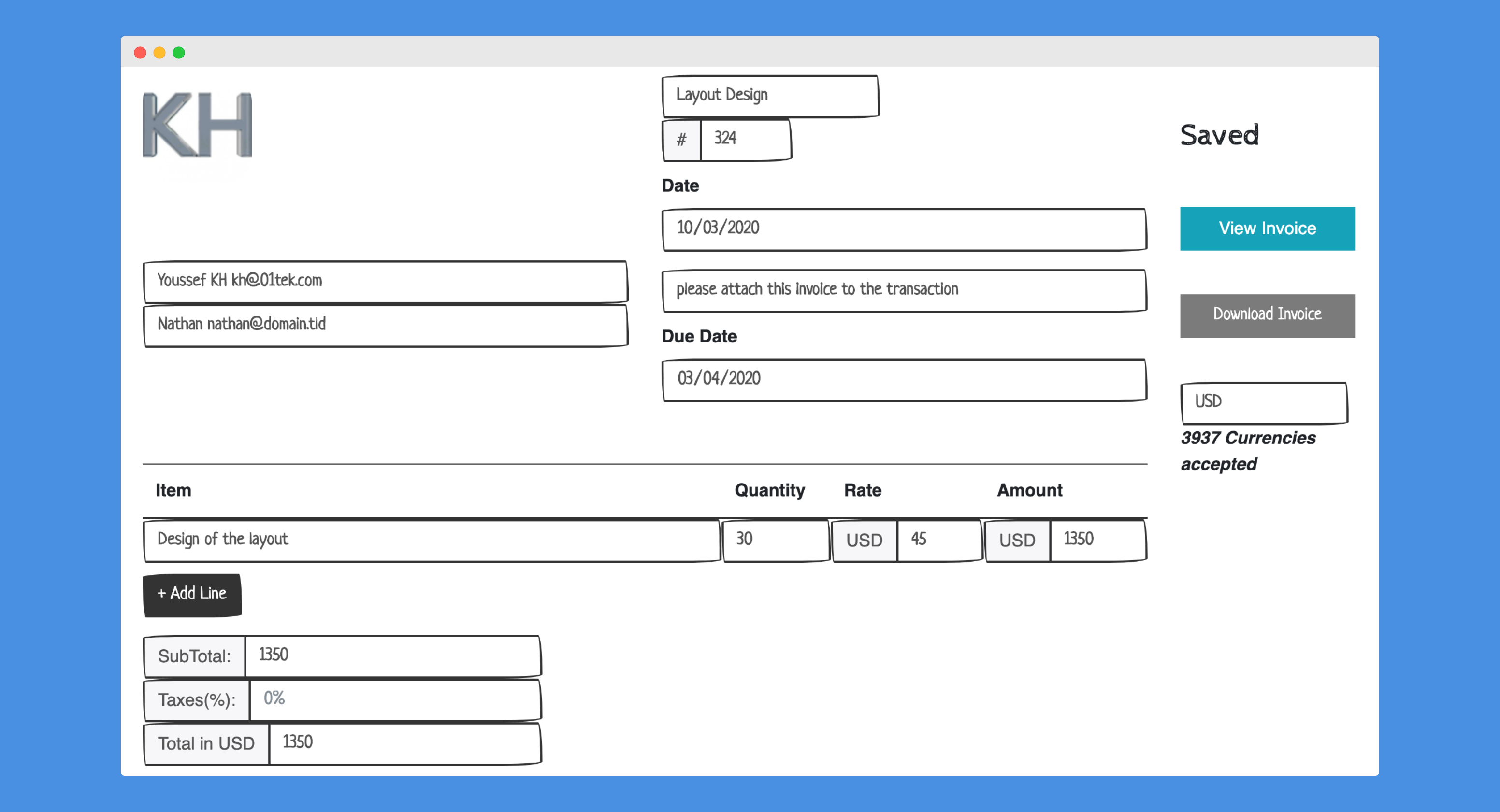 X5 Invoice gallery image