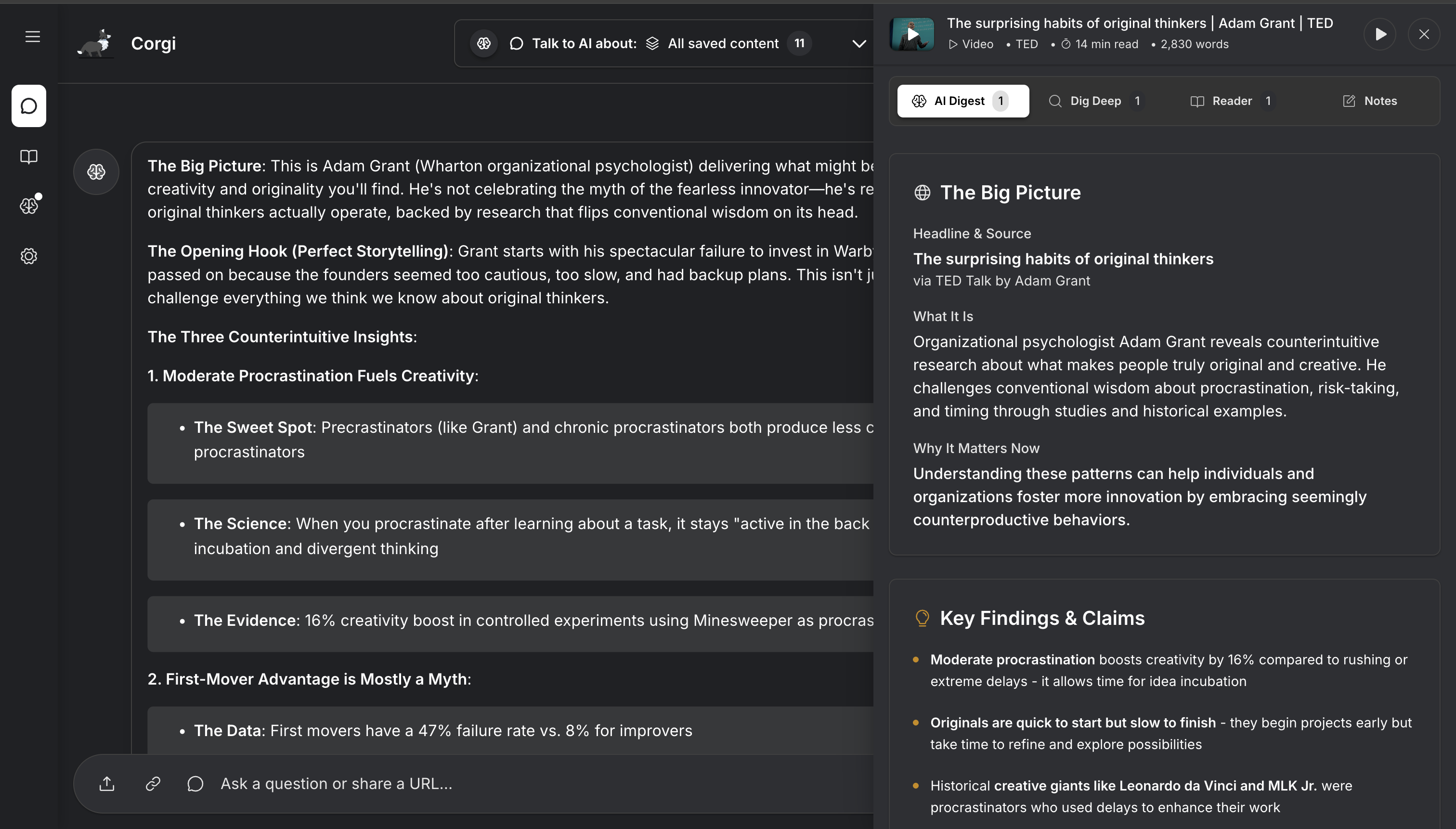 Corgi AI - Turn your saved content into your second brain. media 3