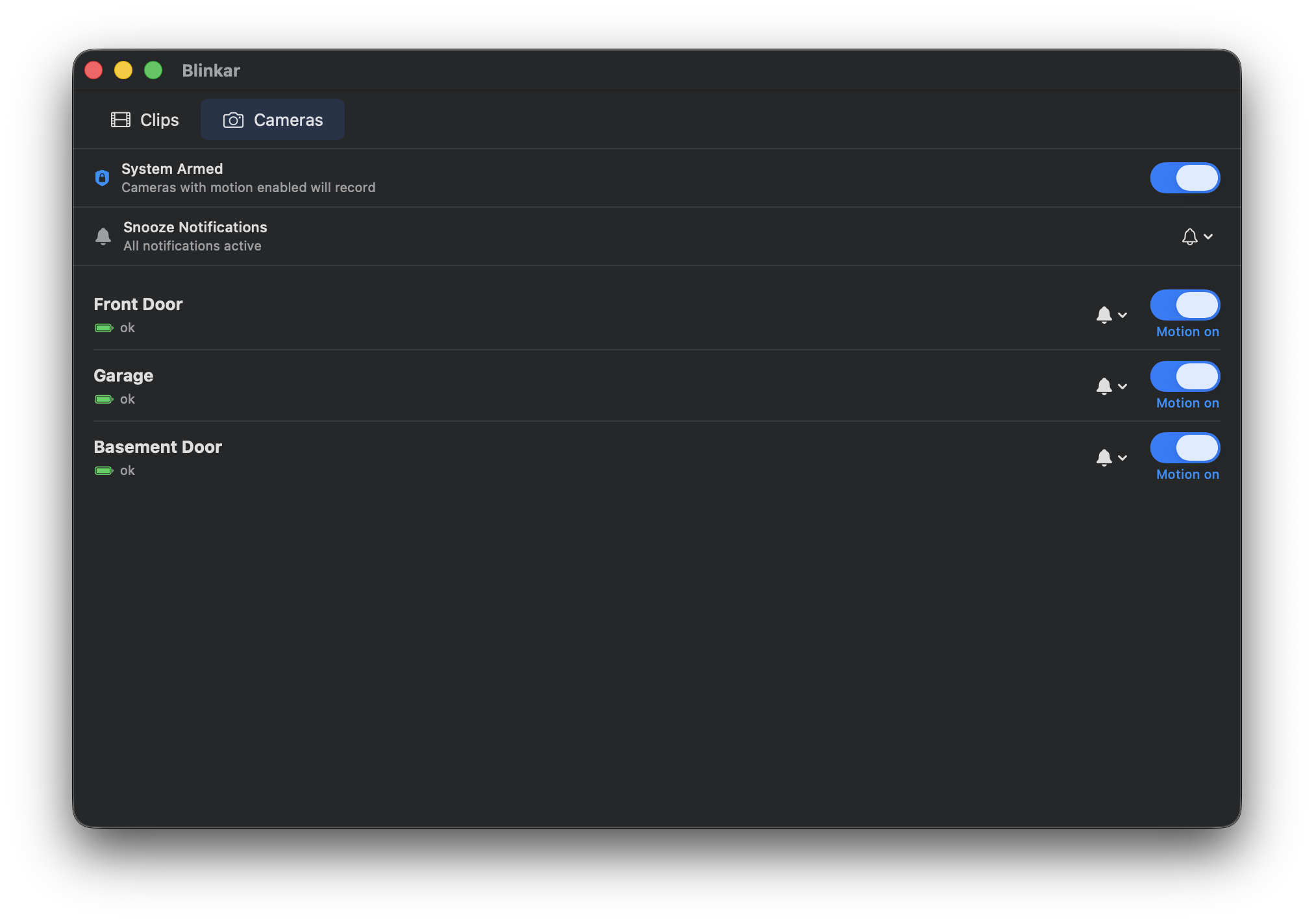 Blinkar: Your Blink Cameras On Your Mac gallery image