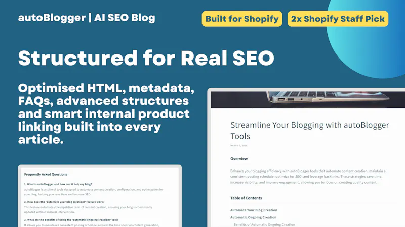 autoBlogger Shopify screenshot 5