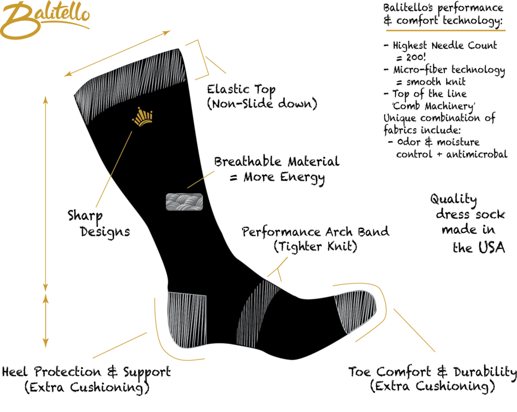 Performance Dress Socks - Balitello.com gallery image