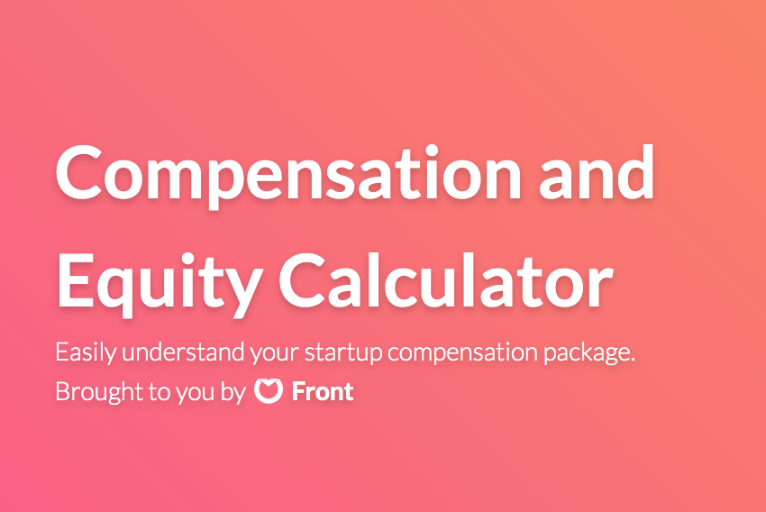 Equity Calculator - Figure Out What Your Equity Is Worth | Product Hunt