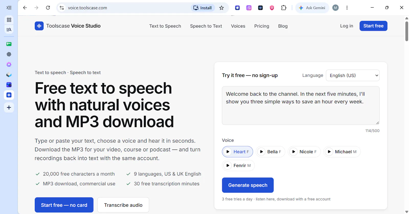Toolscase Voice Studio screenshot 1