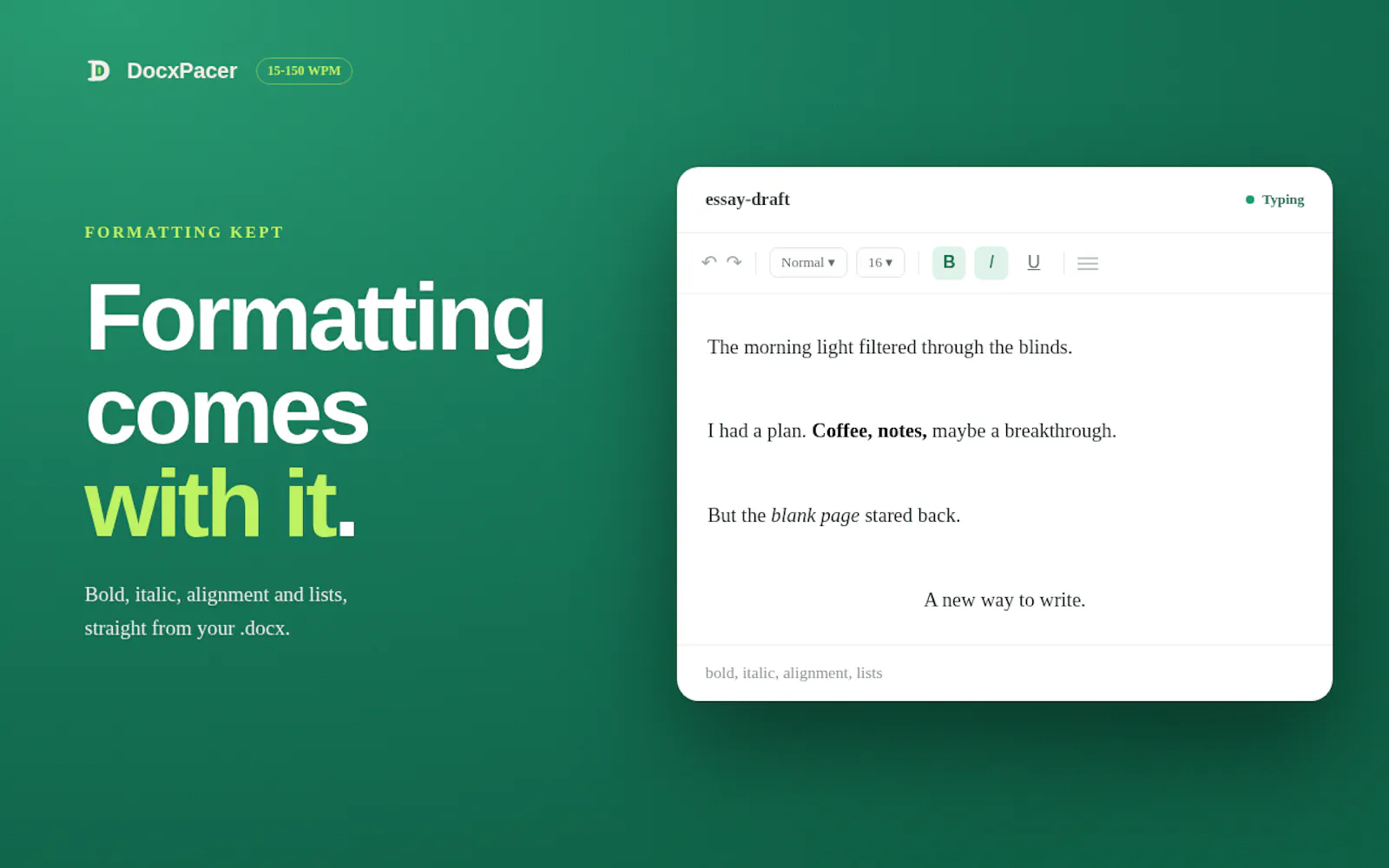 DocxPacer screenshot 7