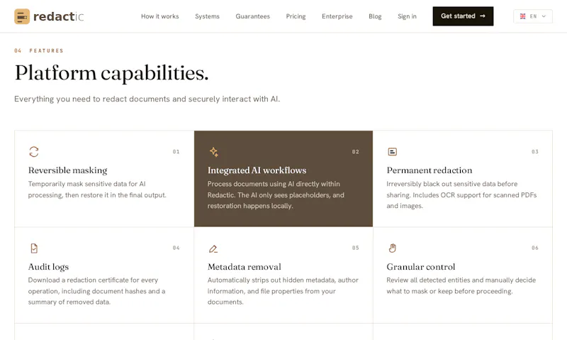 Redactic screenshot 3