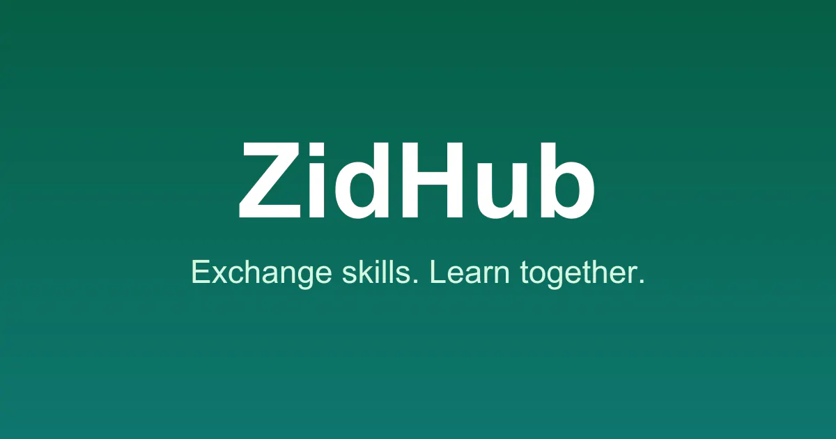 ZidHub gallery image