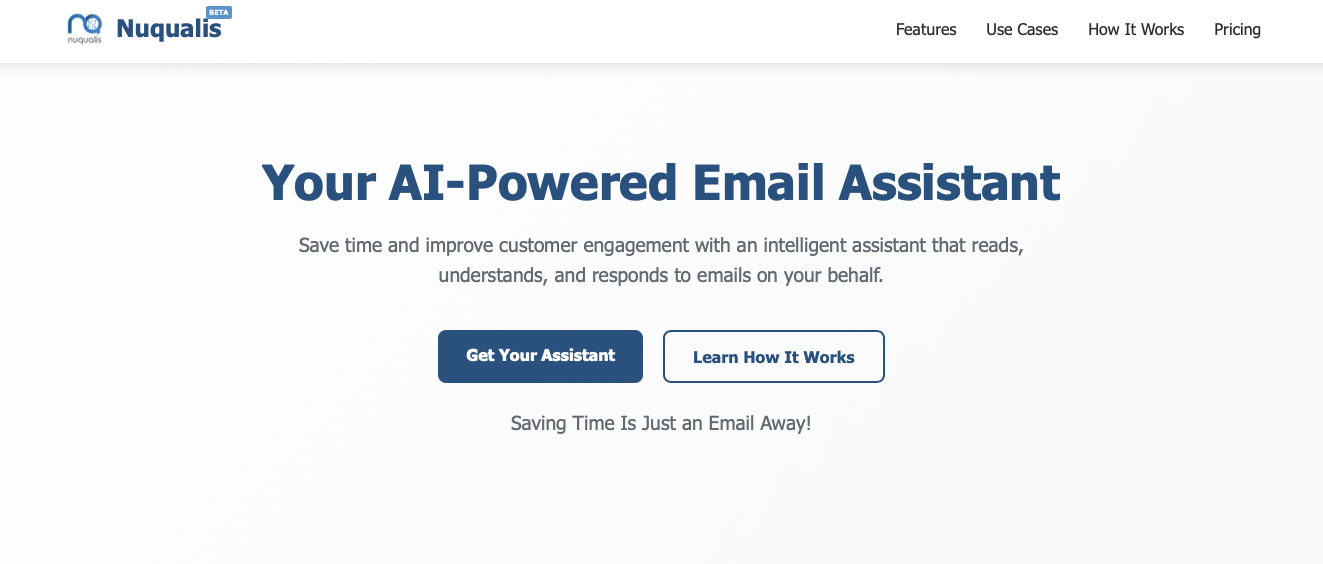 Nuqualis A.I betrieben E -Mail -Assistent - Zeit sparen ist nur eine E -Mail entfernt Medien 1