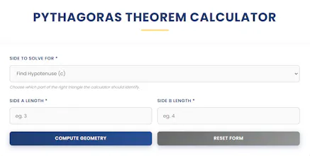 Pythagoras Theorem Calculator gallery image