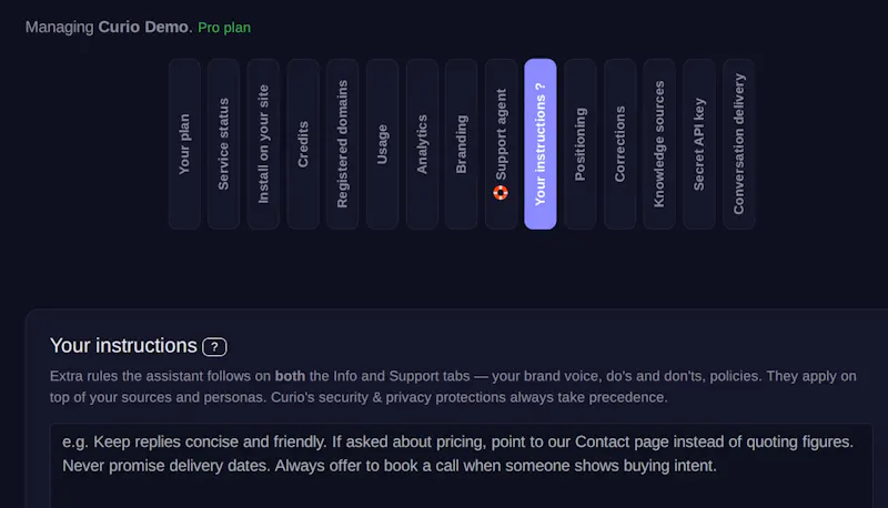 Curio screenshot 2