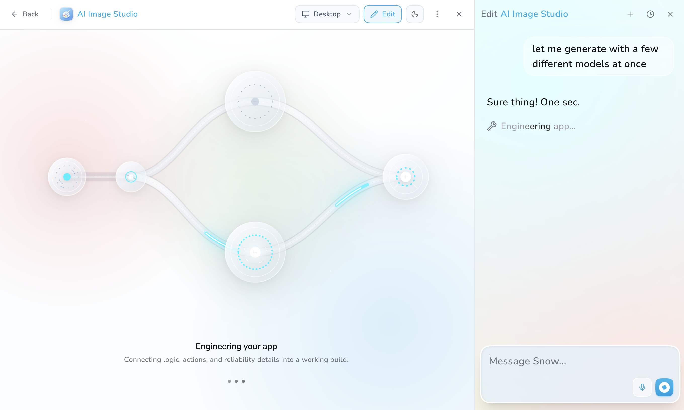 Snow chat gallery image