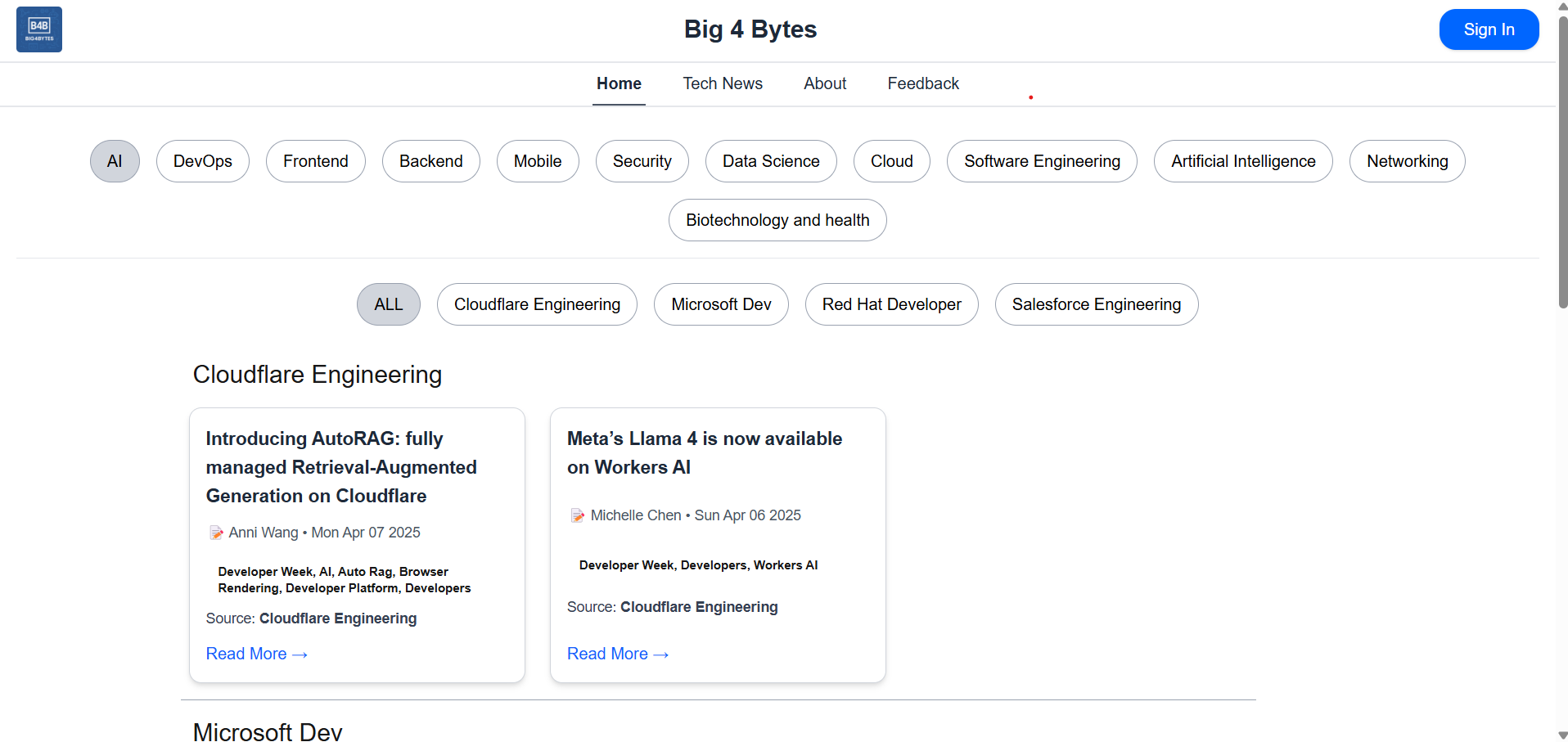 Big4bytes - Su puerta de entrada a los blogs/noticias de Premier Tech Tech media 2