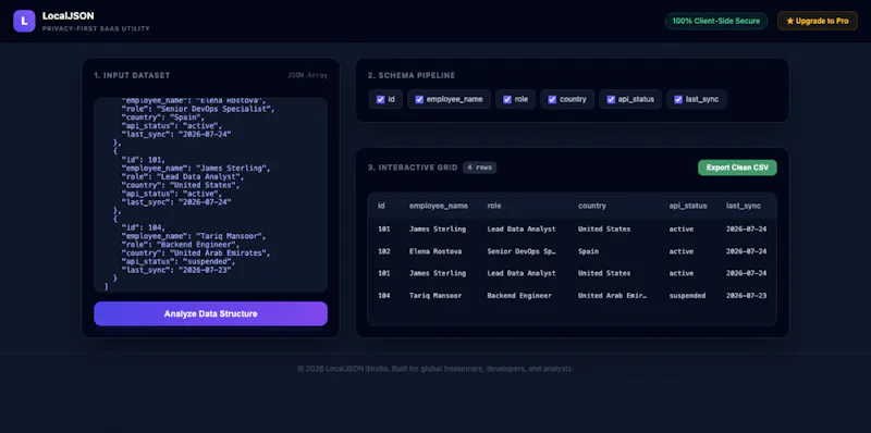 LocalJSON screenshot 1