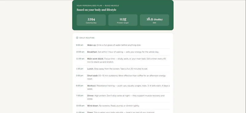 FitPlan screenshot 2