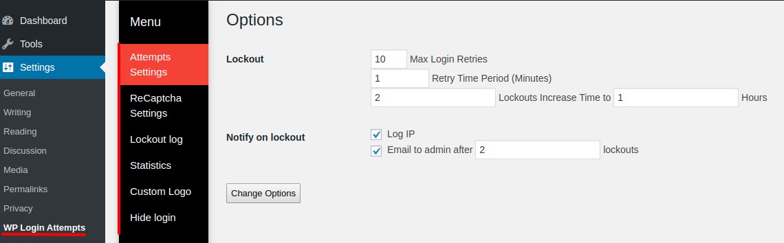 WP Login Attempts gallery image