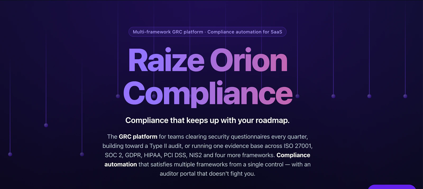 Raize Orion Compliance screenshot 1