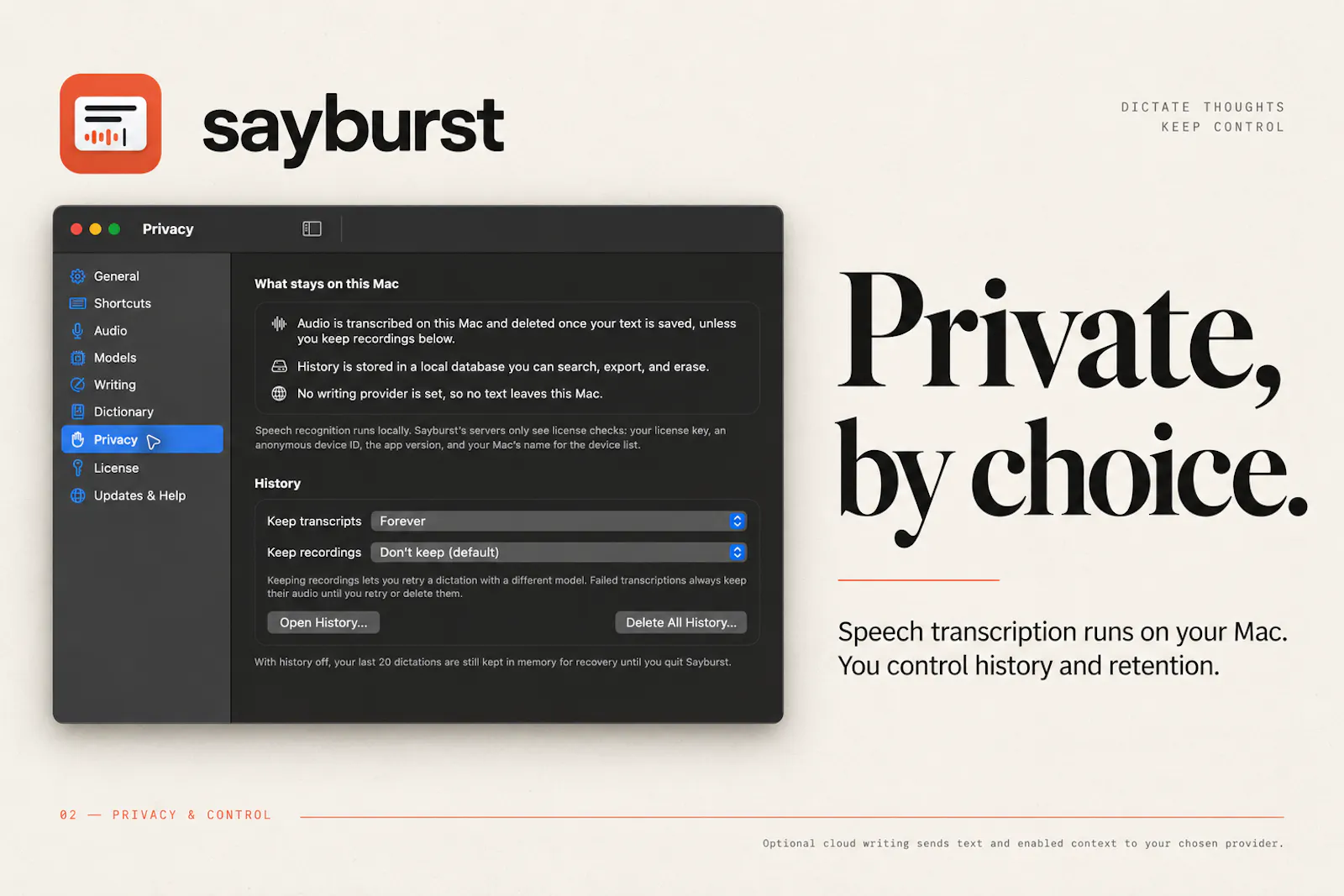 Sayburst screenshot 2