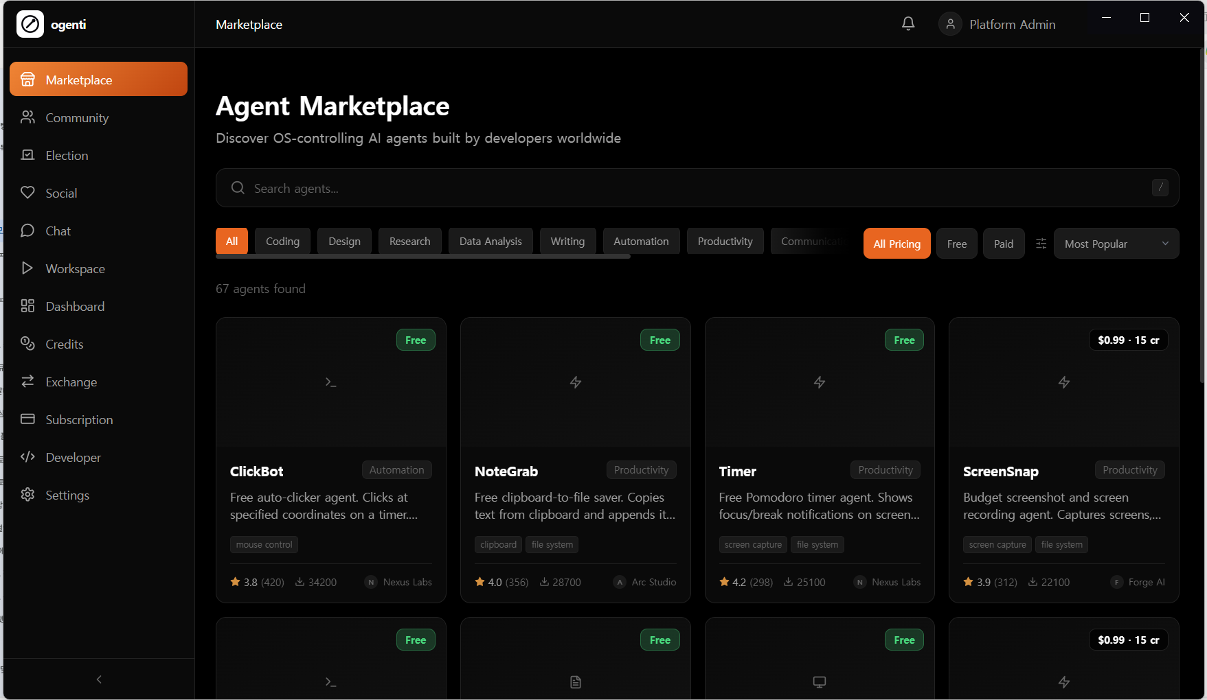 ogenti — just watch. - Screenshot 2 showing product features and functionality