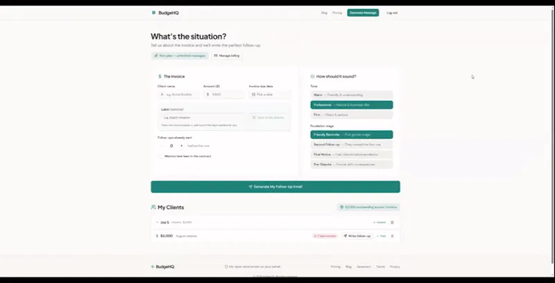 BudgeHQ  screenshot 1 (video preview)