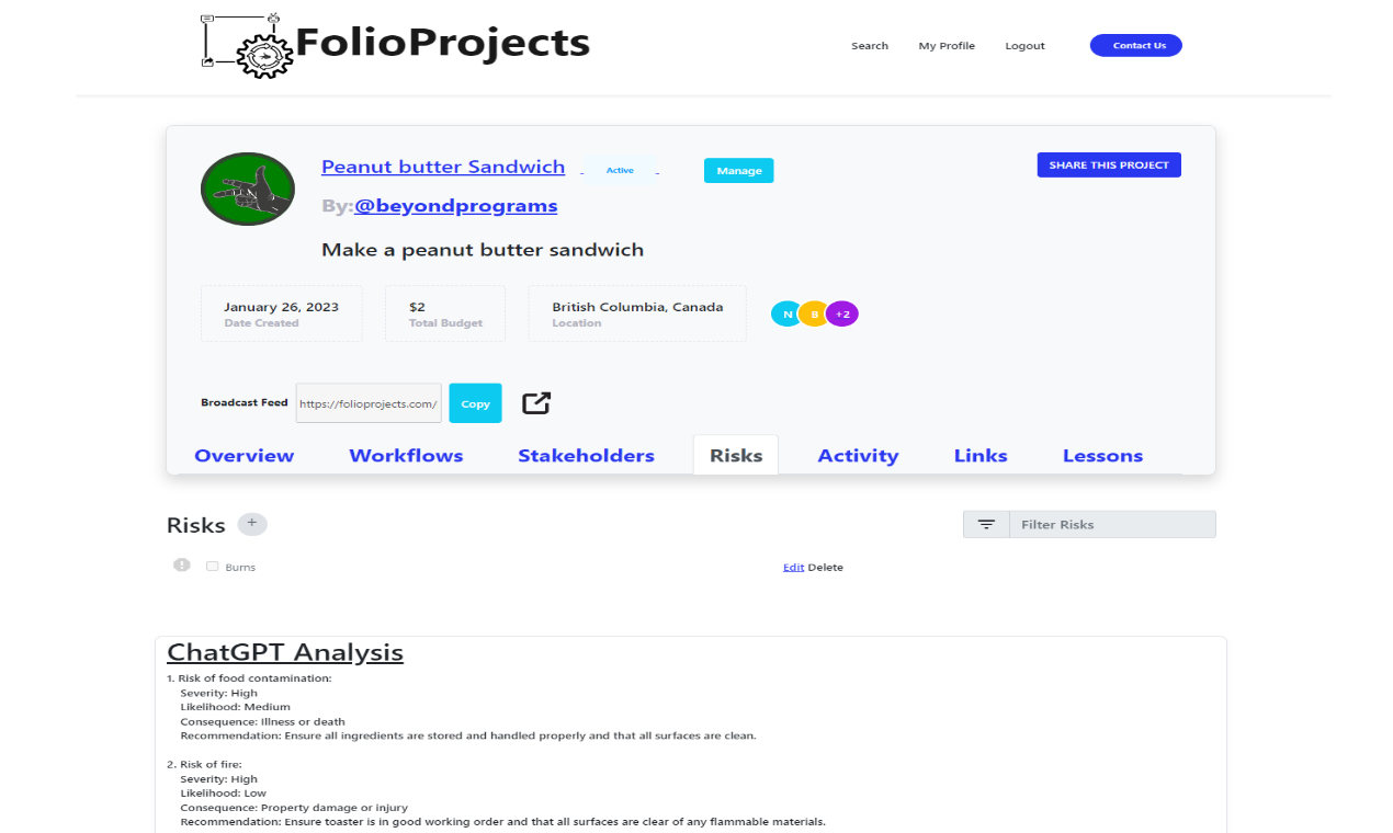 Media Folioprojects - AI project portfolio management SaaS 3