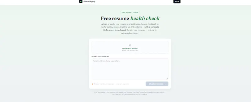 shouldIApply screenshot 2