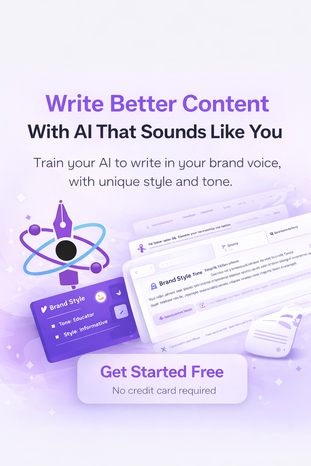 Atom Writer - Main product screenshot demonstrating key features and user interface