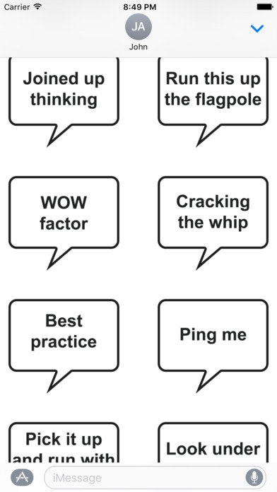 Management Talk Stickers for iMessage gallery image