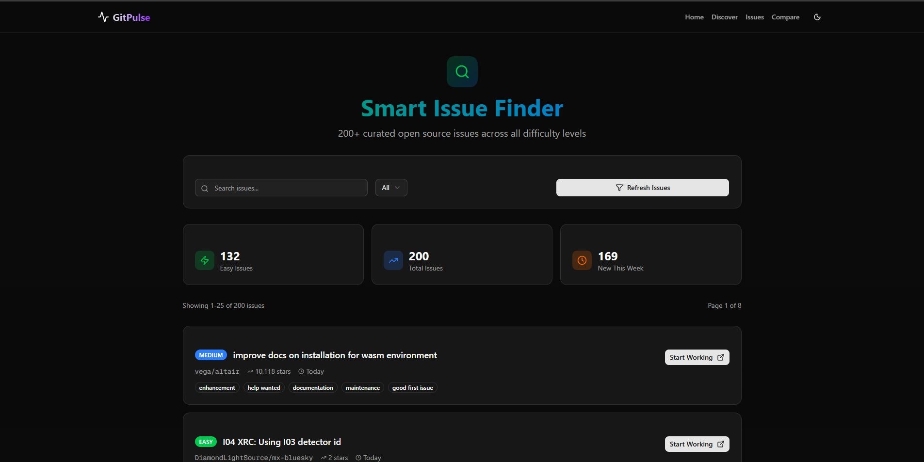 GitPulse - Screenshot 3 showing product features and functionality