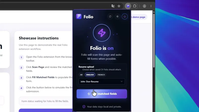 Folio screenshot 1 (video preview)