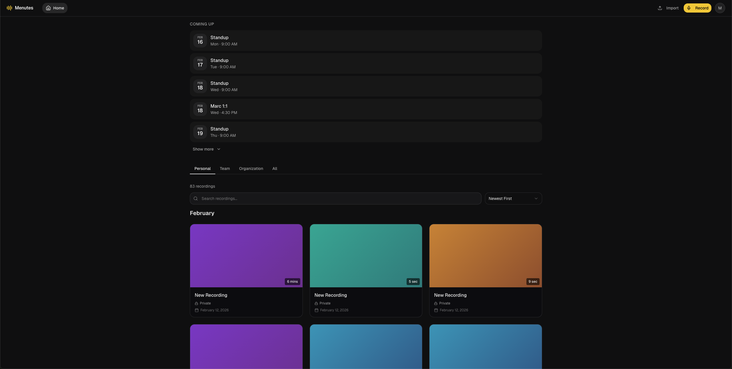 Menutes gallery image