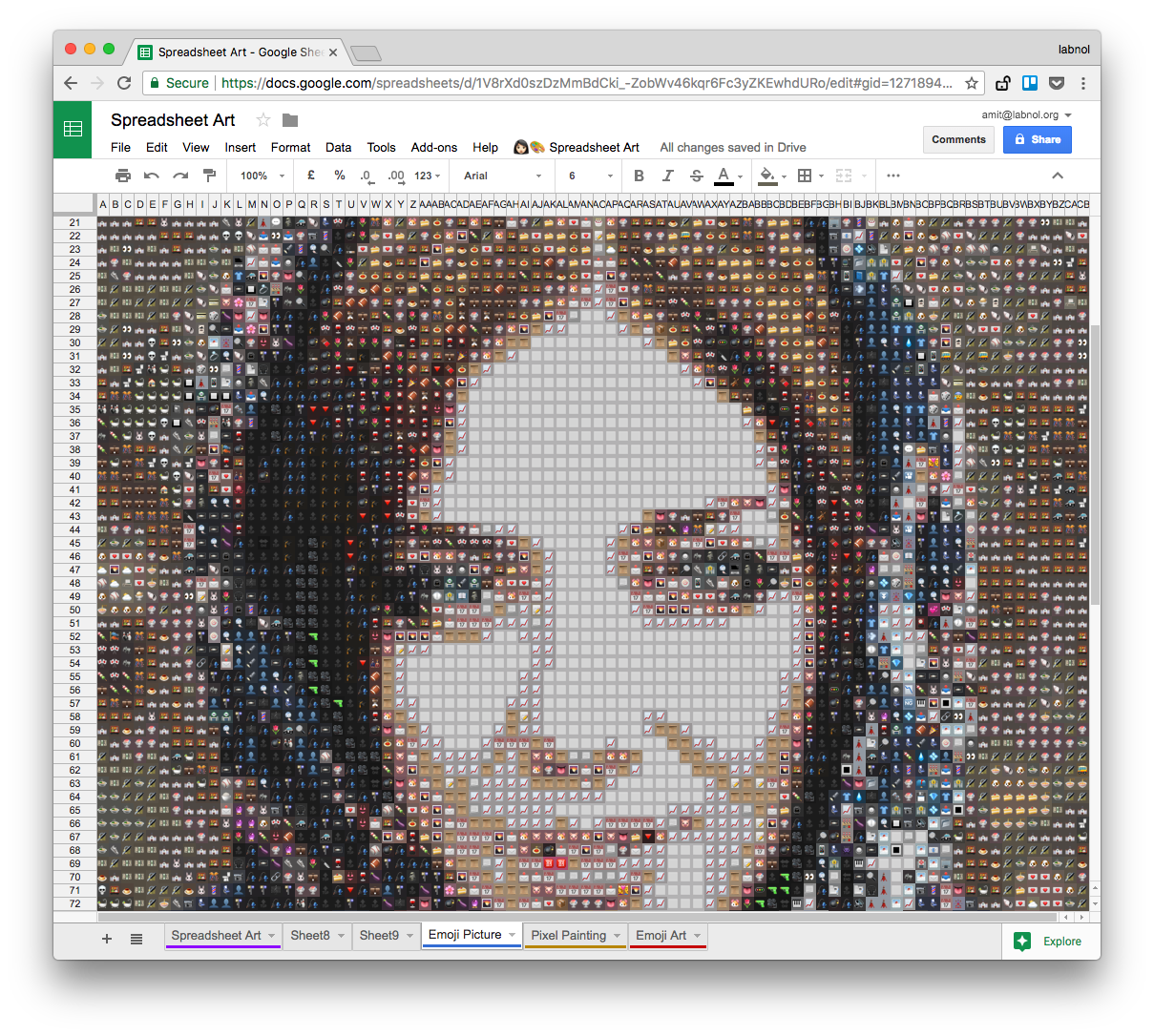 Pixel Art with Google Sheets gallery image