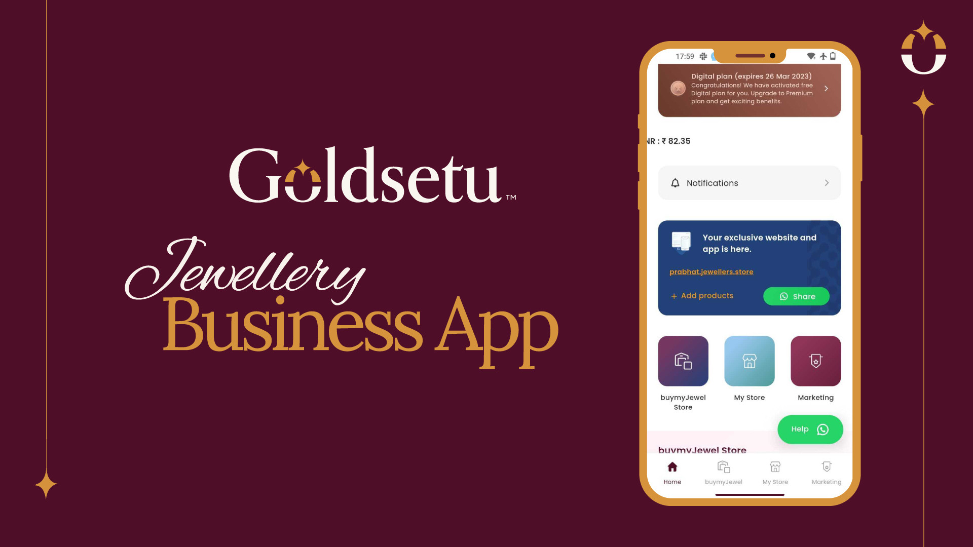 Goldsetu - Sieradenwinkel -app media 6