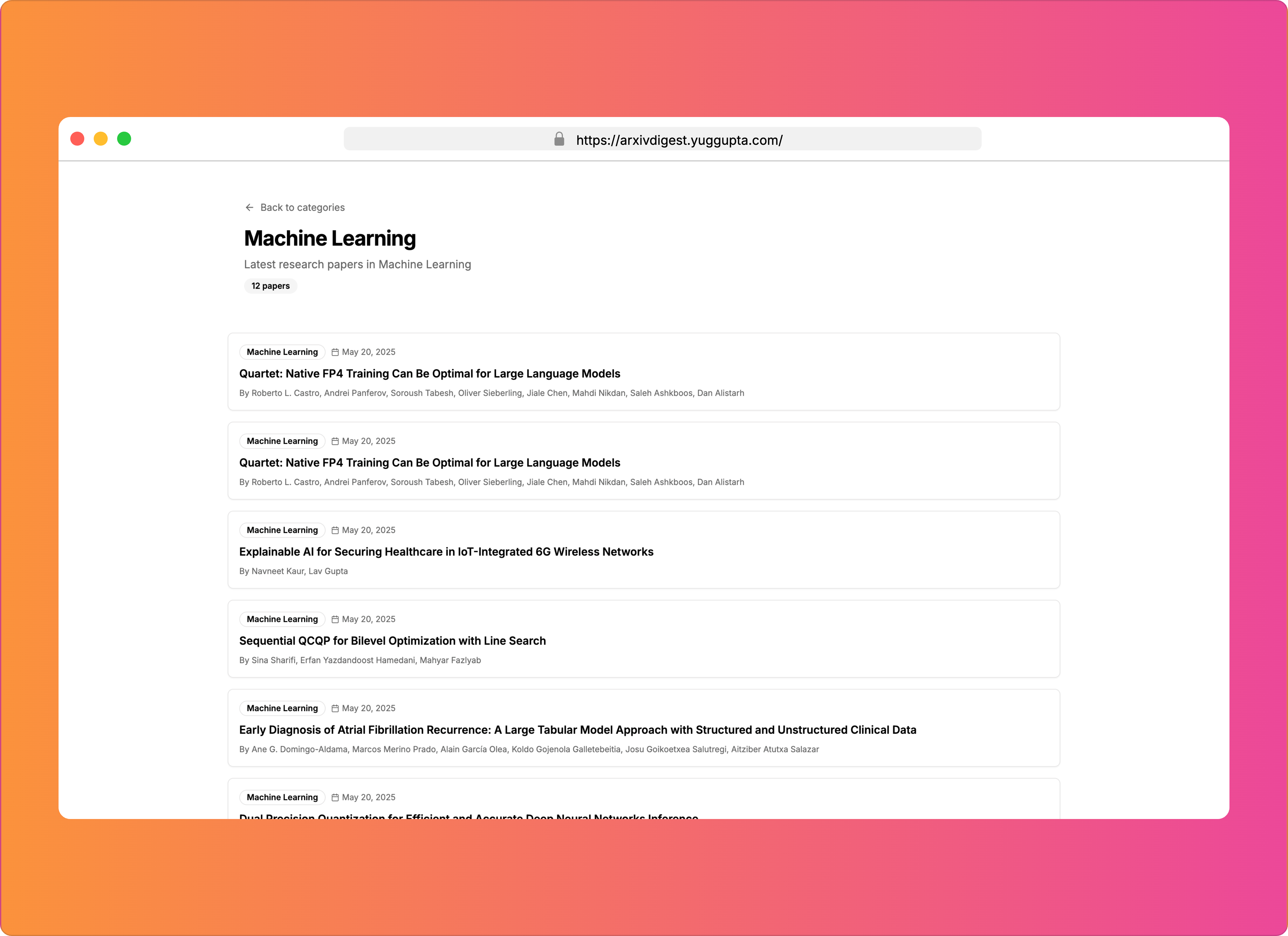 Arxiv Digest media 2