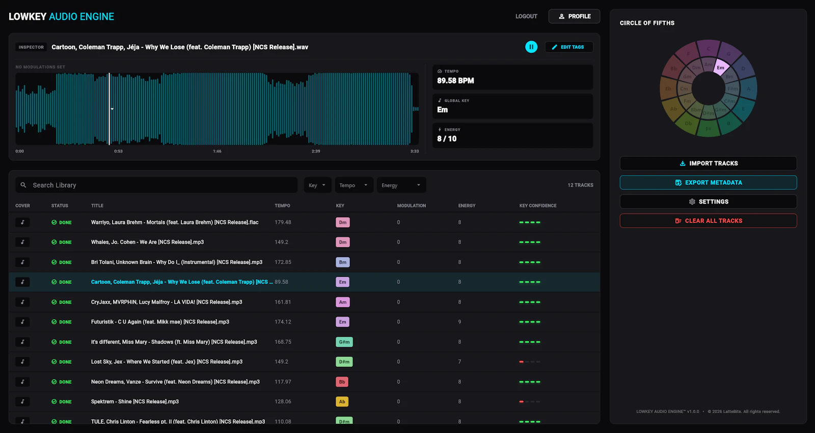 Lowkey Audio Engine screenshot 2