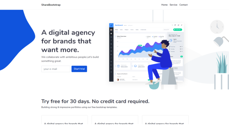 ShareBootstrap - free templates gallery image
