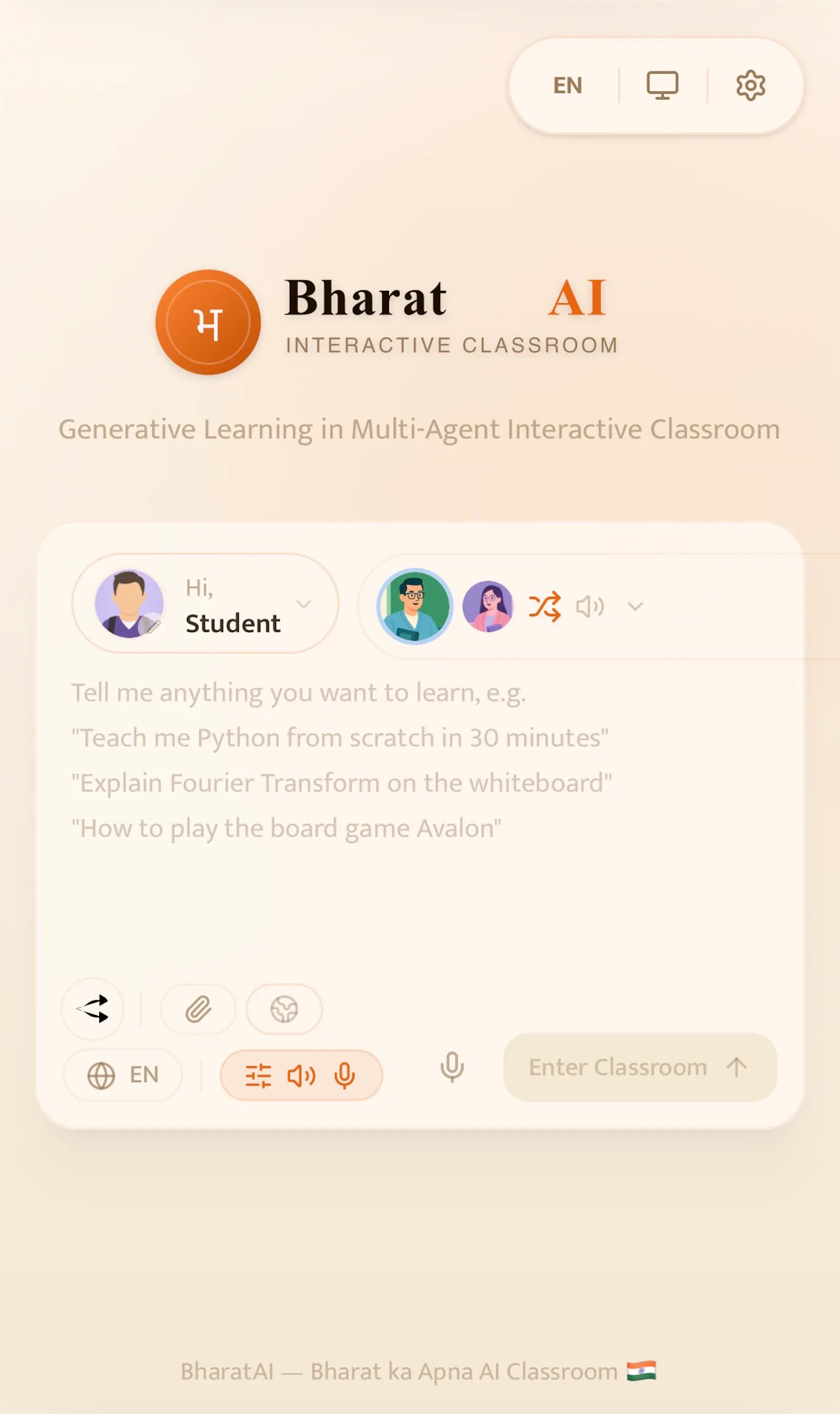 Bharat AI-Interactive classroom screenshot 2