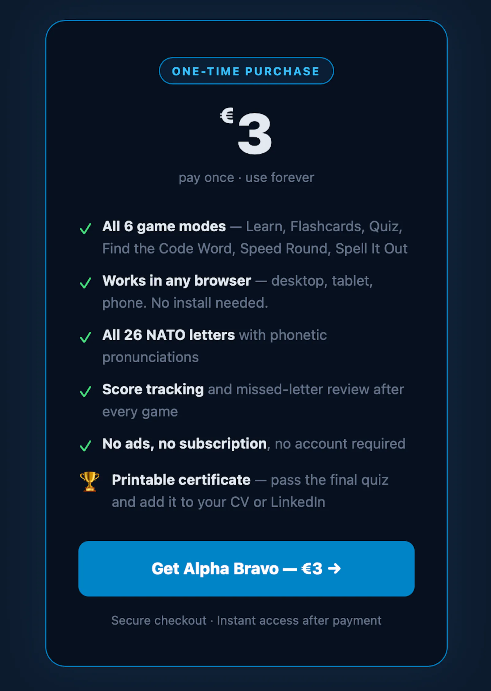 Alpha Bravo — NATO Phonetic Alphabet screenshot 4