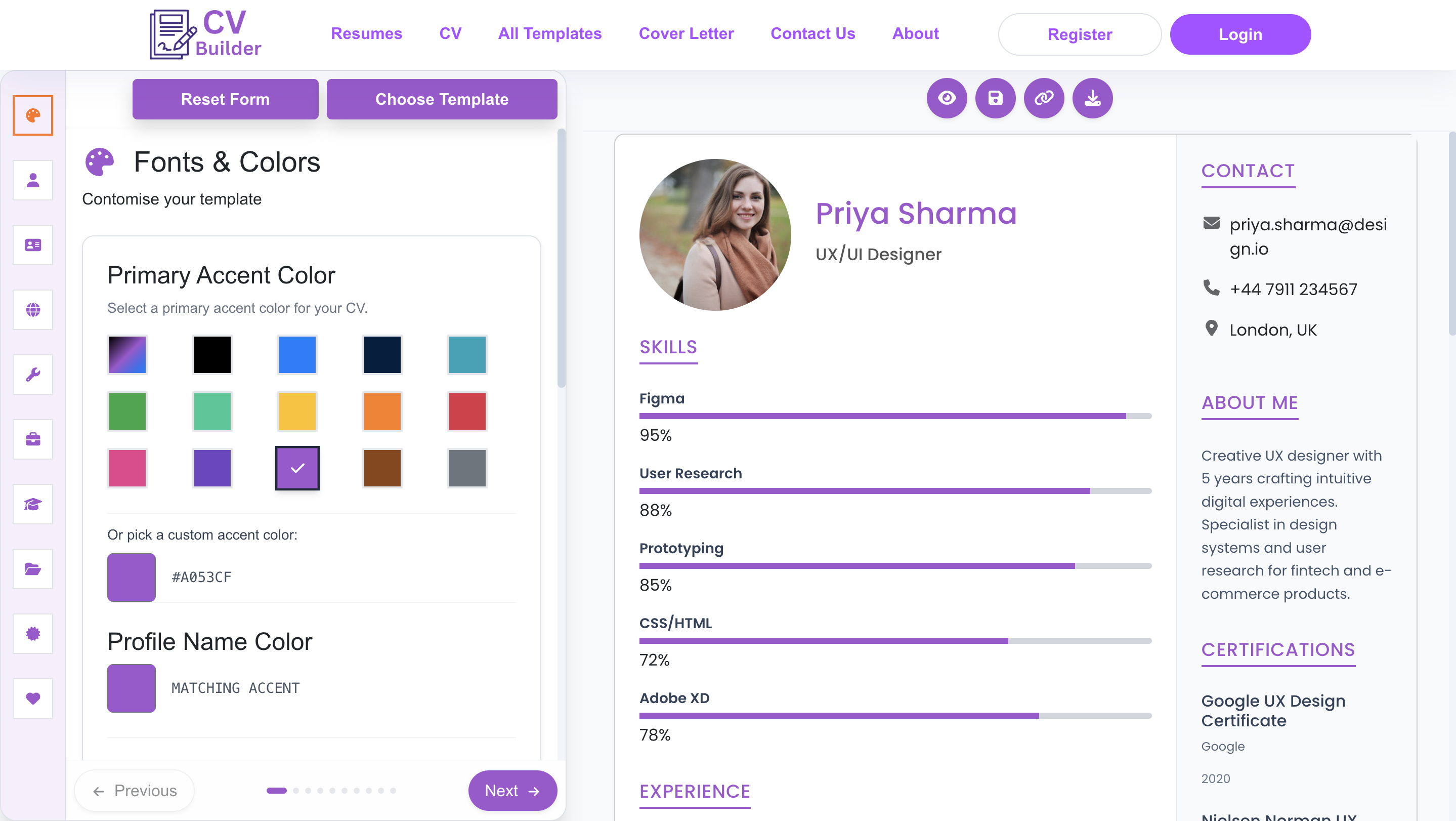 CV Builder gallery image