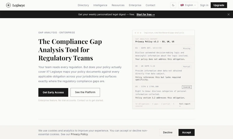 Legiseye screenshot 3