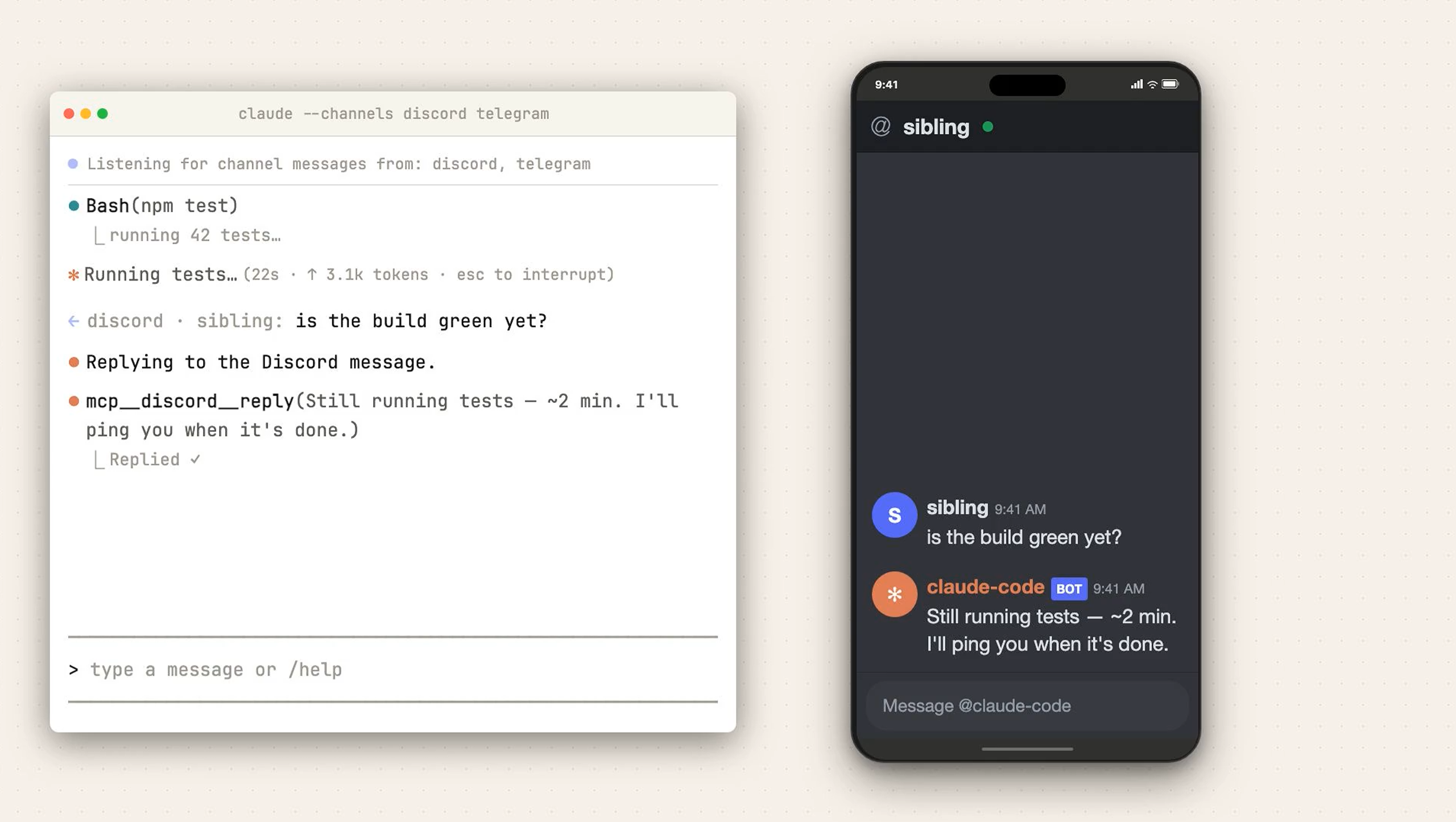 Claude Code Channels gallery image