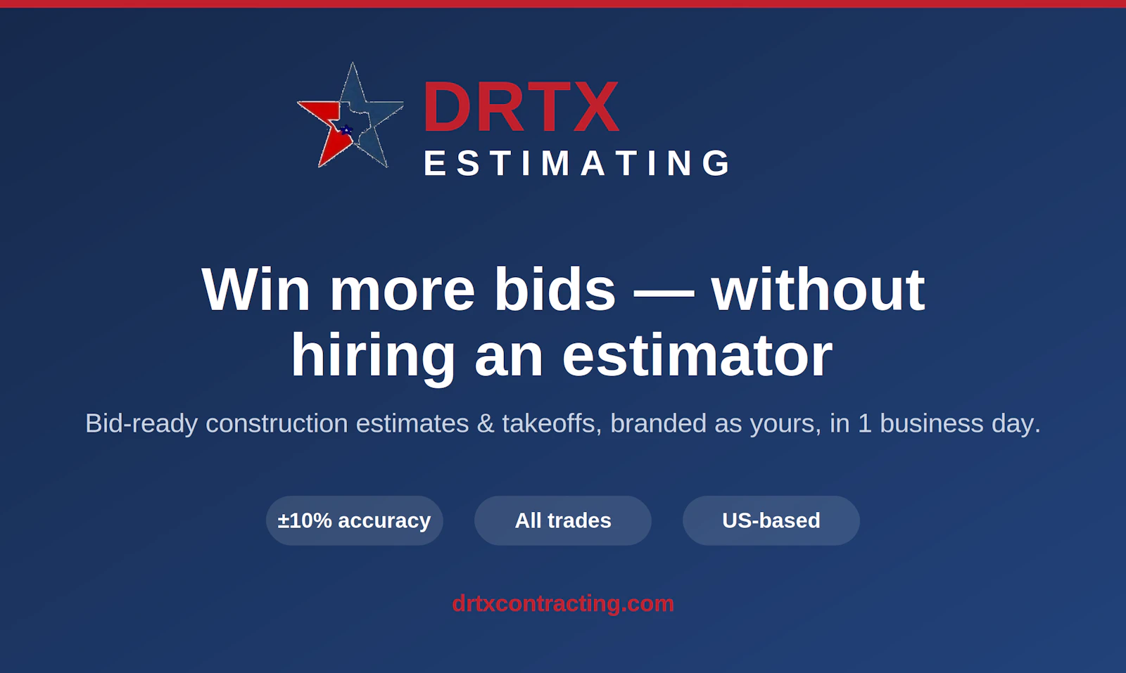 DRTX Estimating screenshot 1