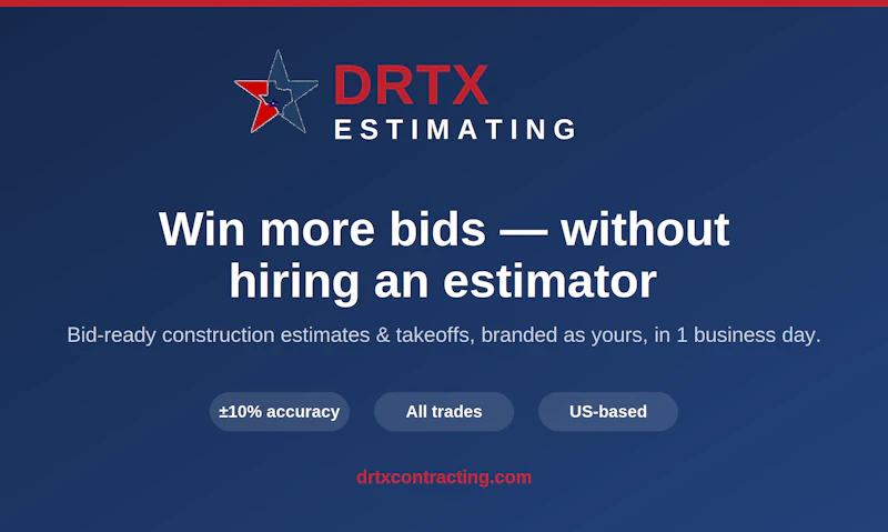 DRTX Estimating screenshot 1