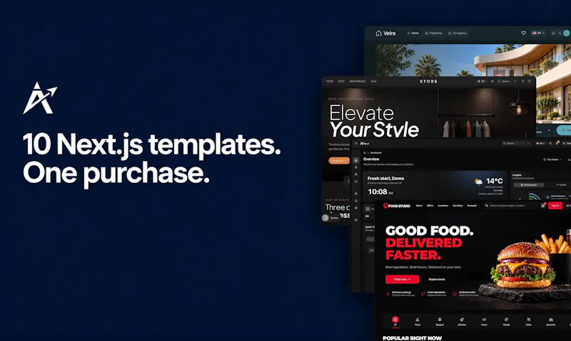 Aniq UI Bundle: 10 Next.js Templates screenshot 2