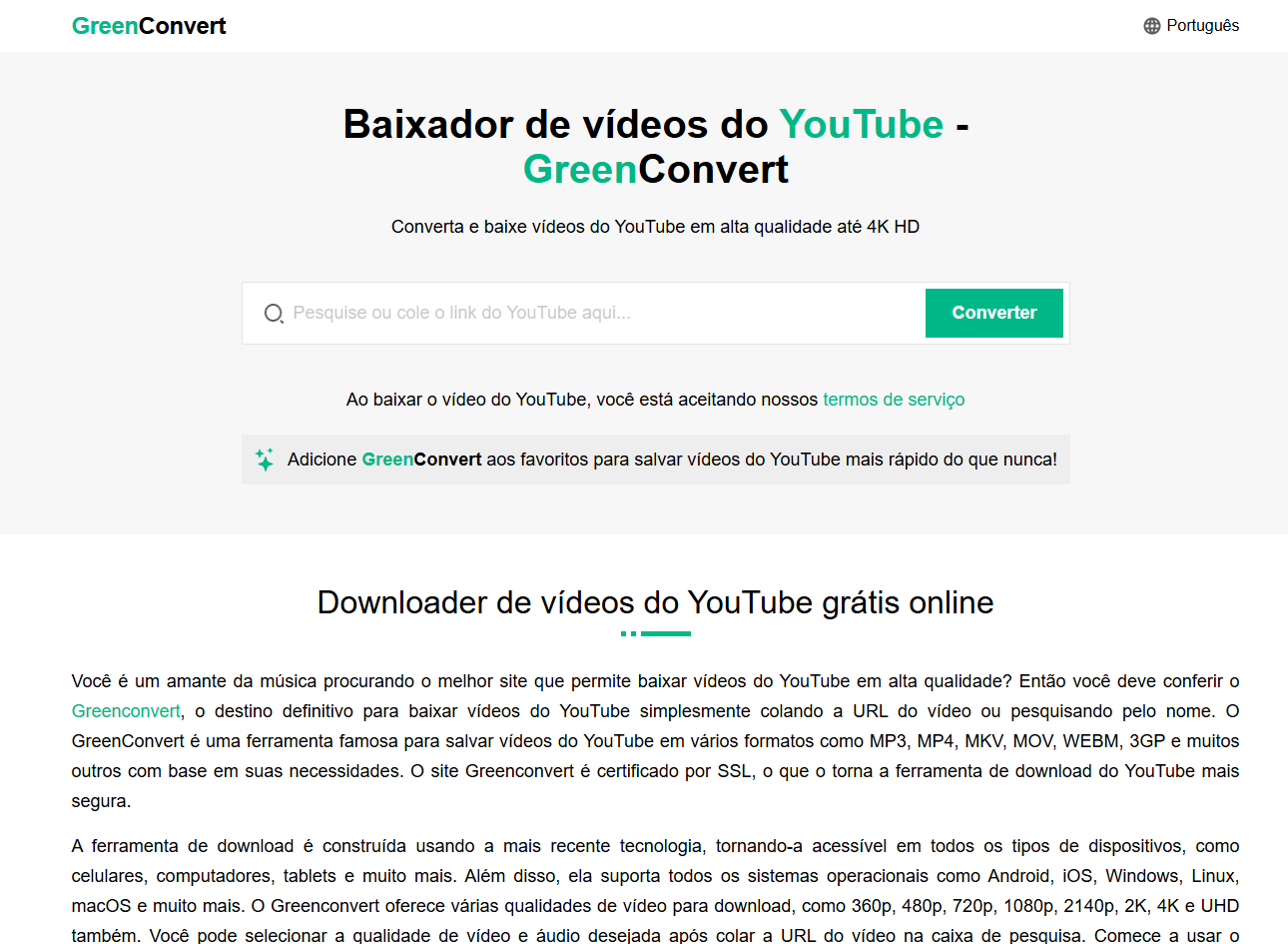 Greenconvert: YouTube Video Downloader Medien 2