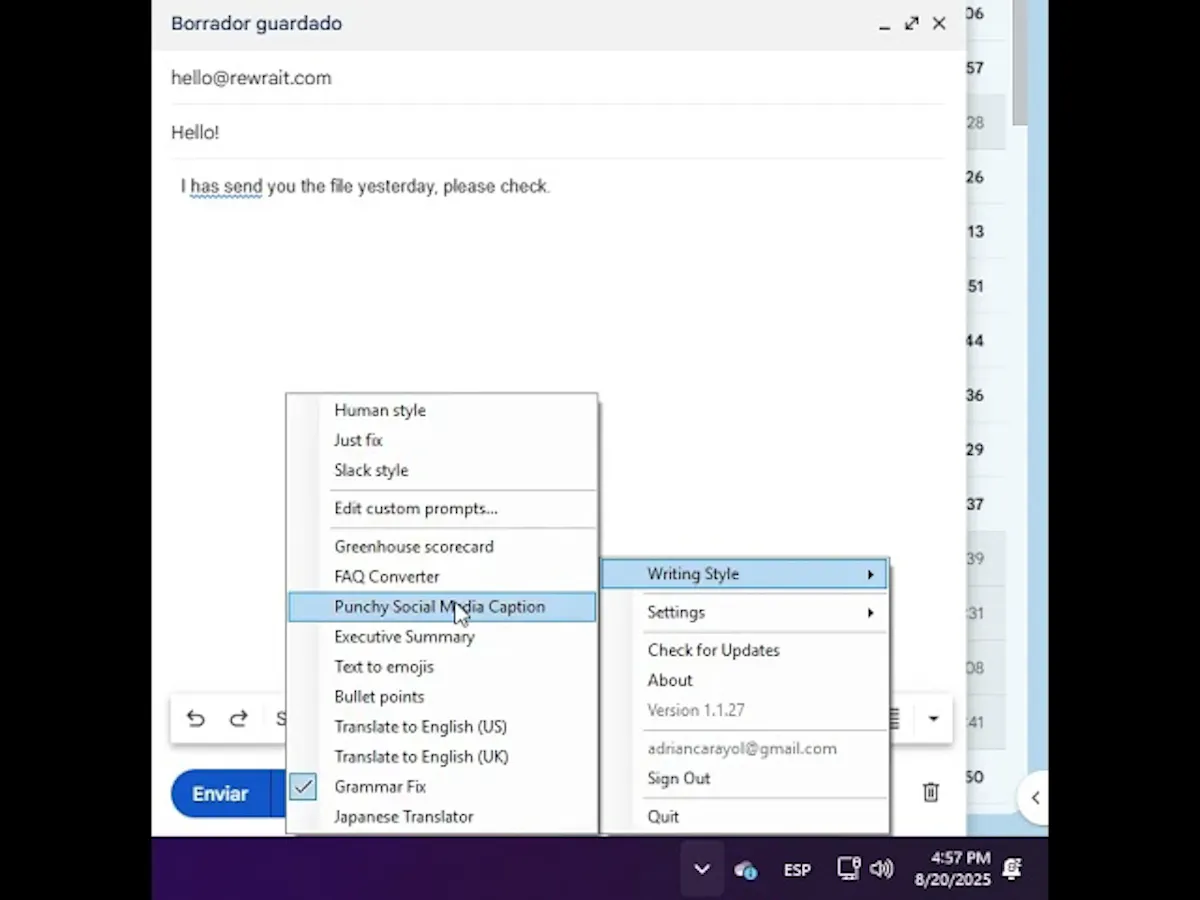 Rewrait for Windows