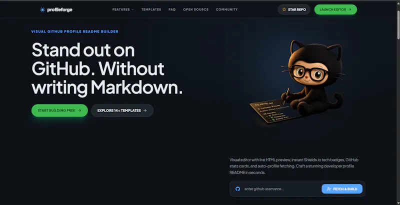 ProfileForge  screenshot 1